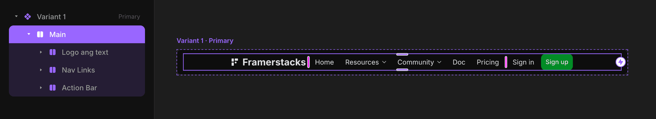 grouping navigation elements