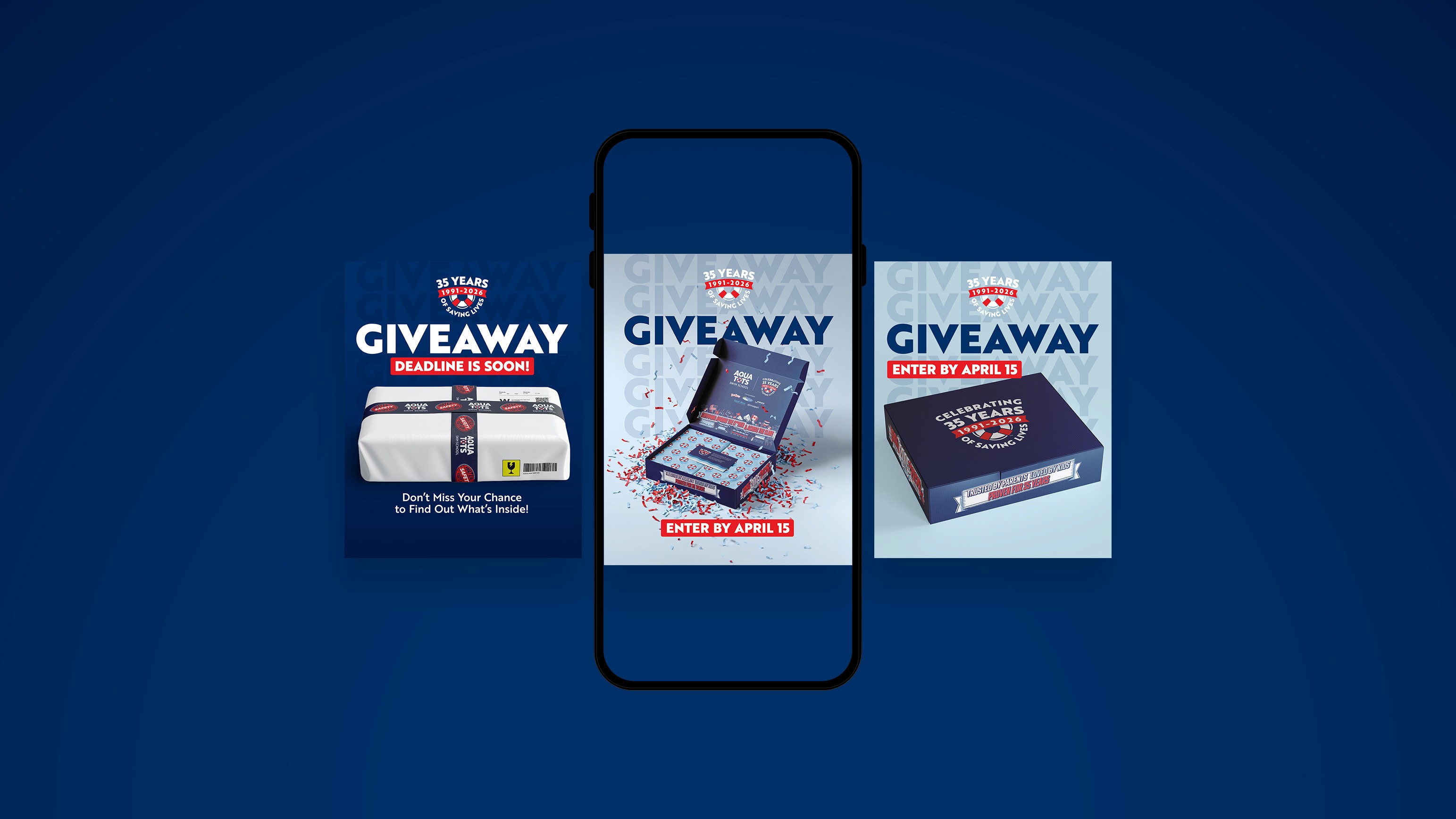 35 year anniversary giveaway promo social posts