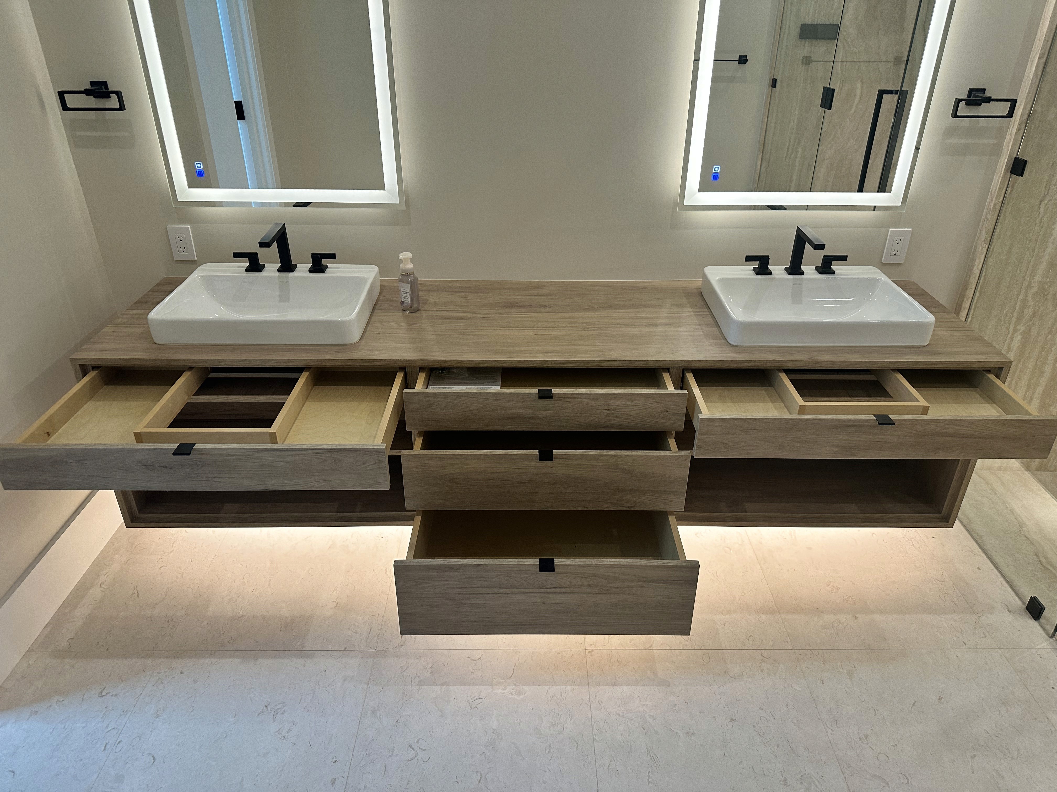 brown wooden framed orange padded armchair