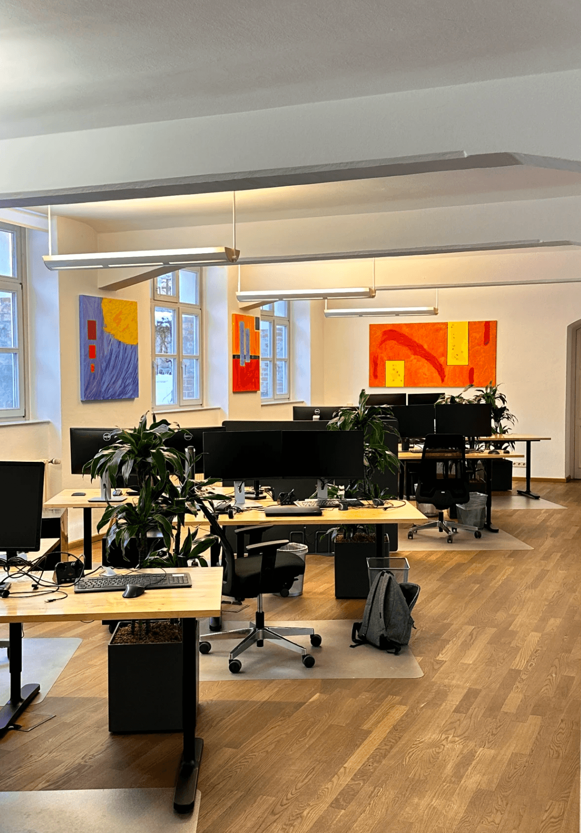 person sitting in a chair in front of a man