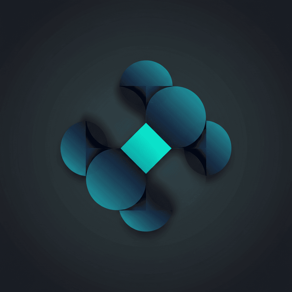 Minimalist geometric visual highlighting a compliant prop trading strategy among non-compliant options