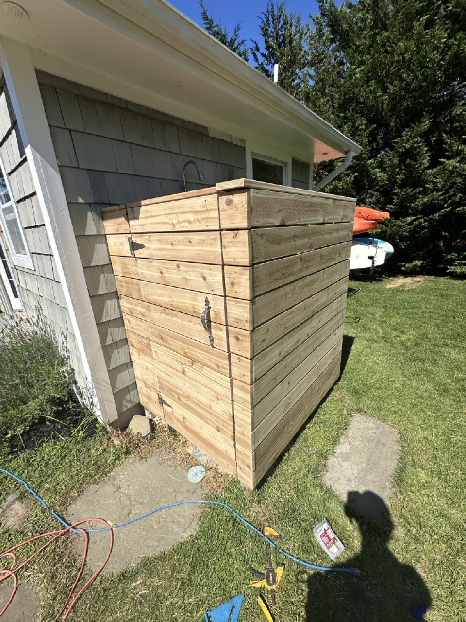 Exterior Powerwashing, step 2