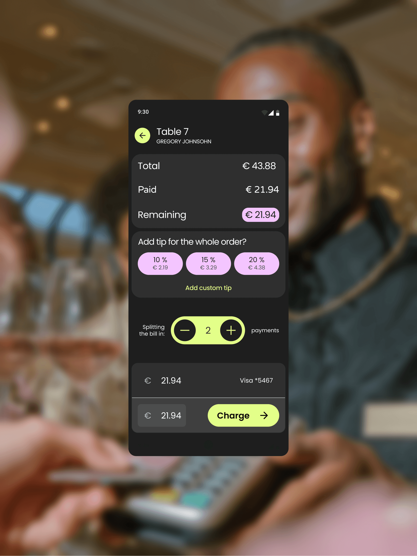 A screen of Invoice centre in TMS web app