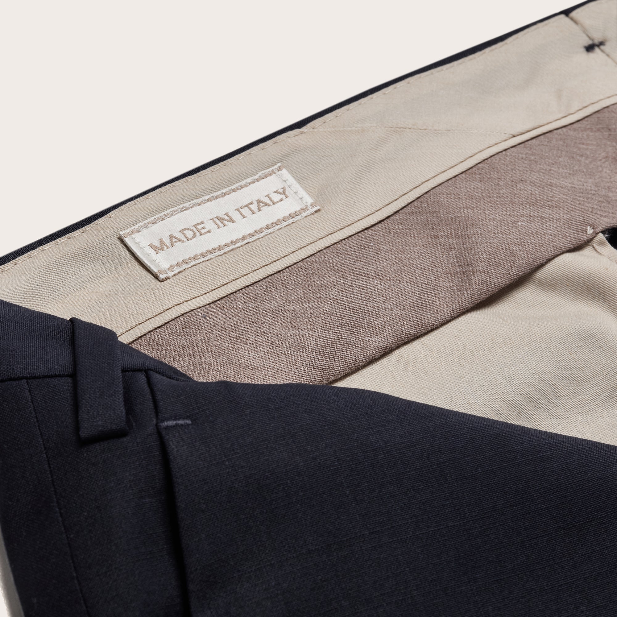 Devore Wool Blend Slim Fit Trousers - Adda River