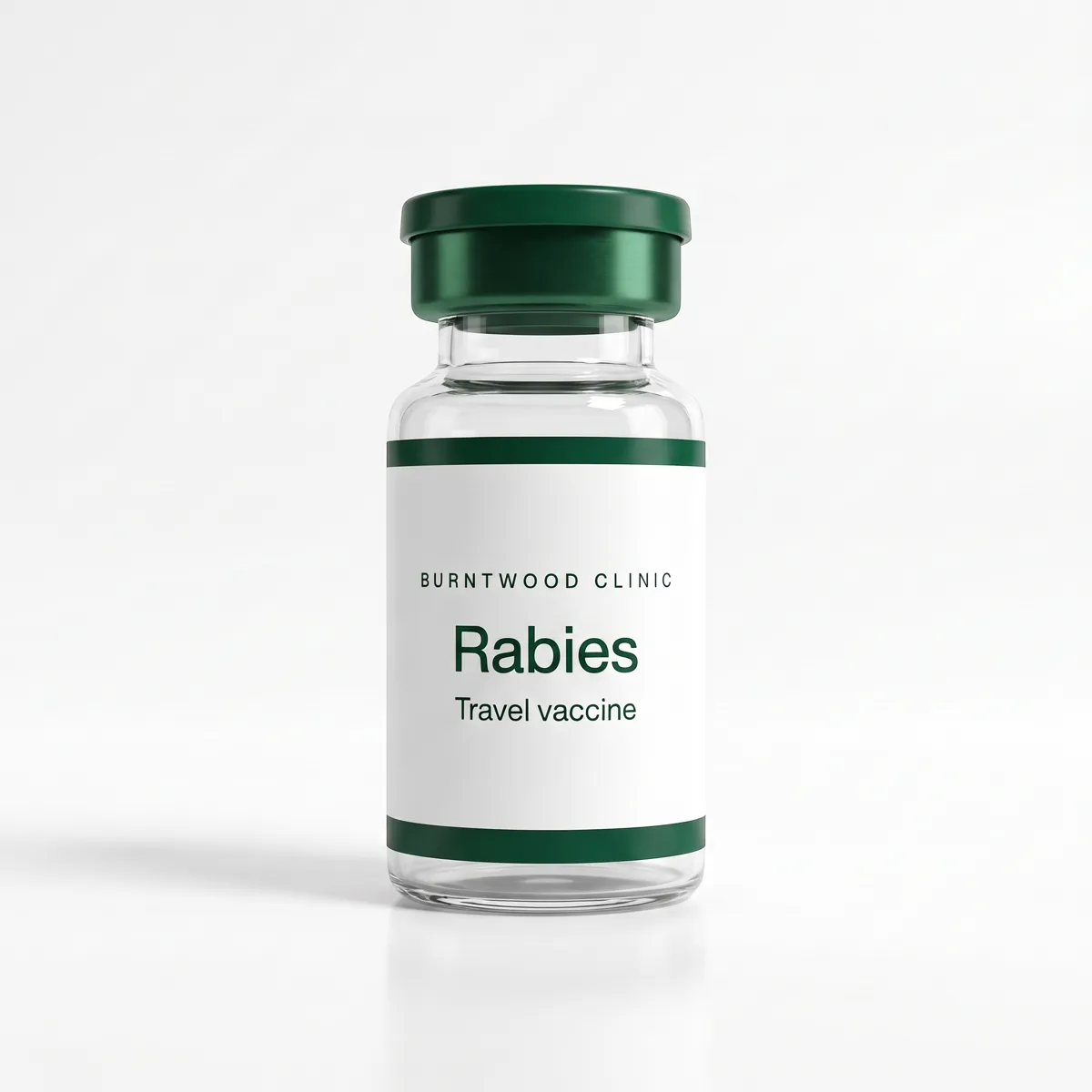 Rabies vaccine vial