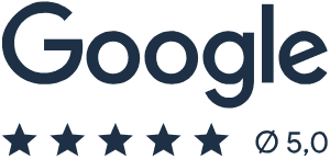 Google-Bewertung mit 5 von 5 Sternen für Solartechnik Nordwest – erstklassiger Service und zufriedene Kunden.