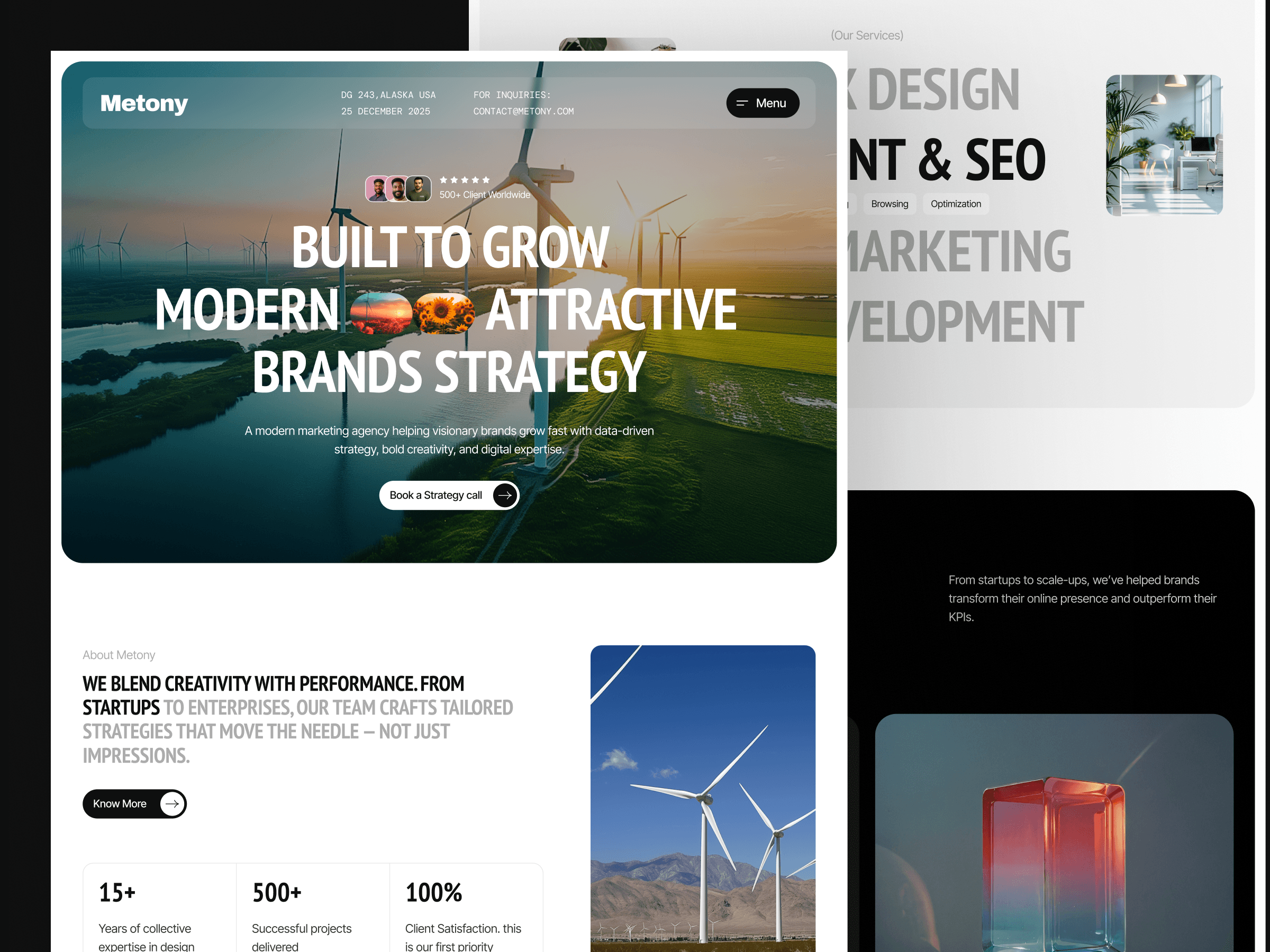 framer agency template