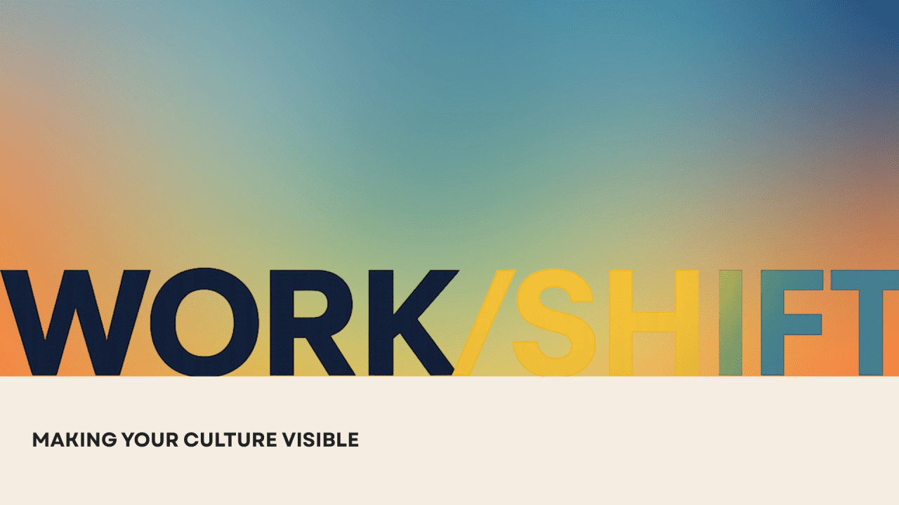 Header image for the Work/Shift Insights article "Culture Isn’t a Mystery: How to Define, Measure, and UpShift It at Work"