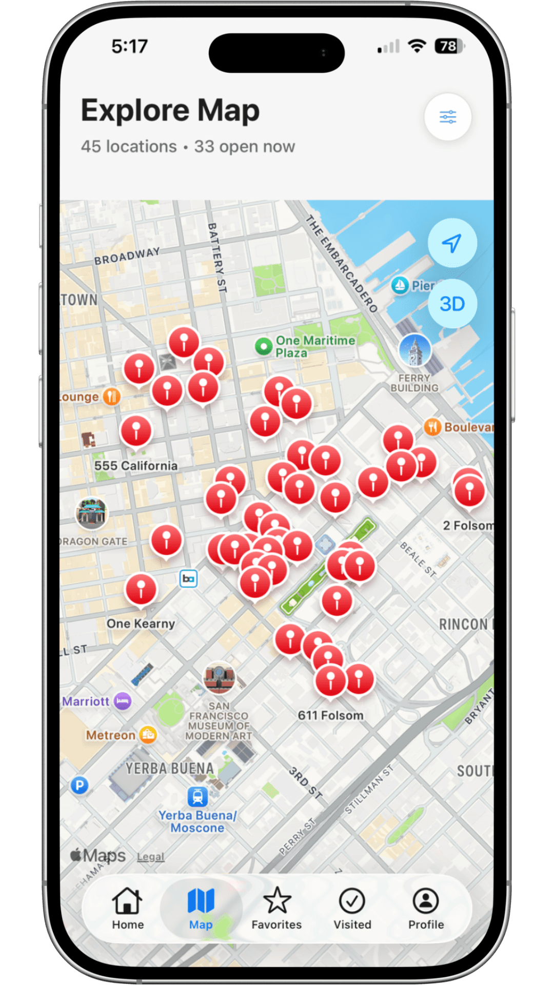 SF POPOS Map Page