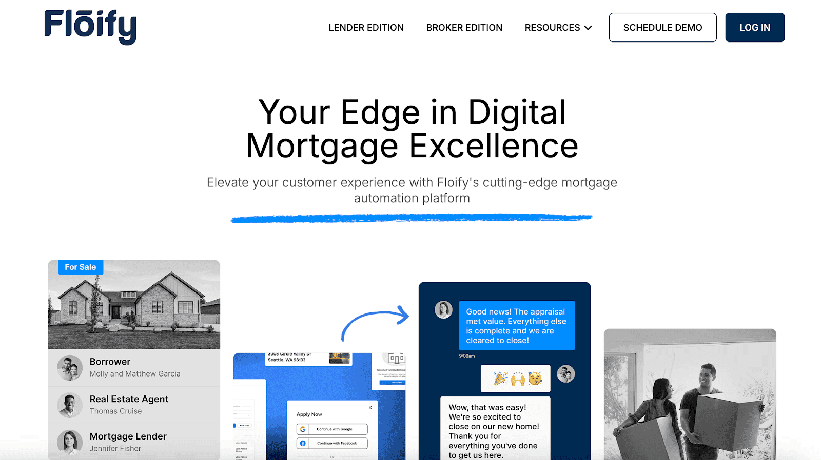 Floify website homepage