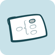 Mind map diagram icon