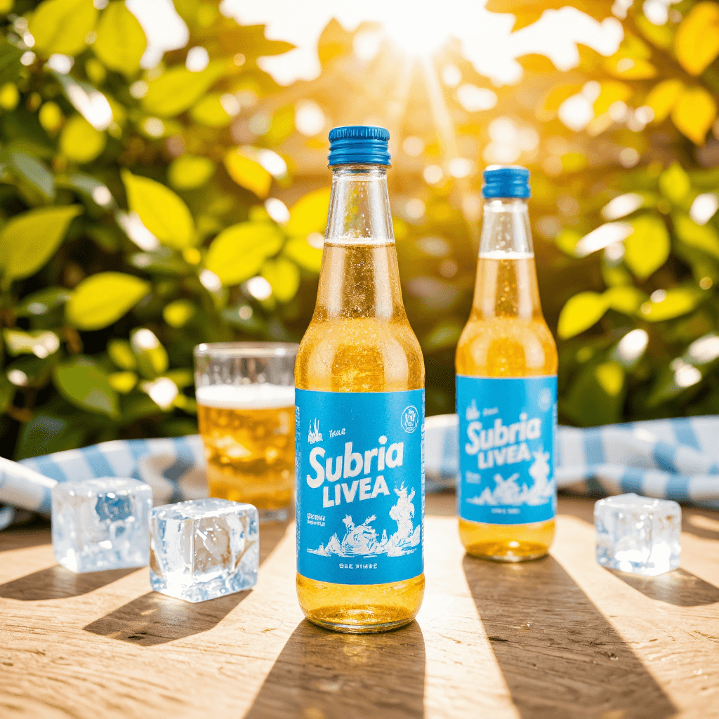 product photography of bottle of carbonated beverage