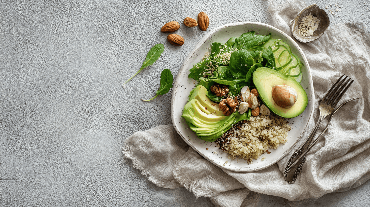 Woman hands holdin a bowl of healthy food