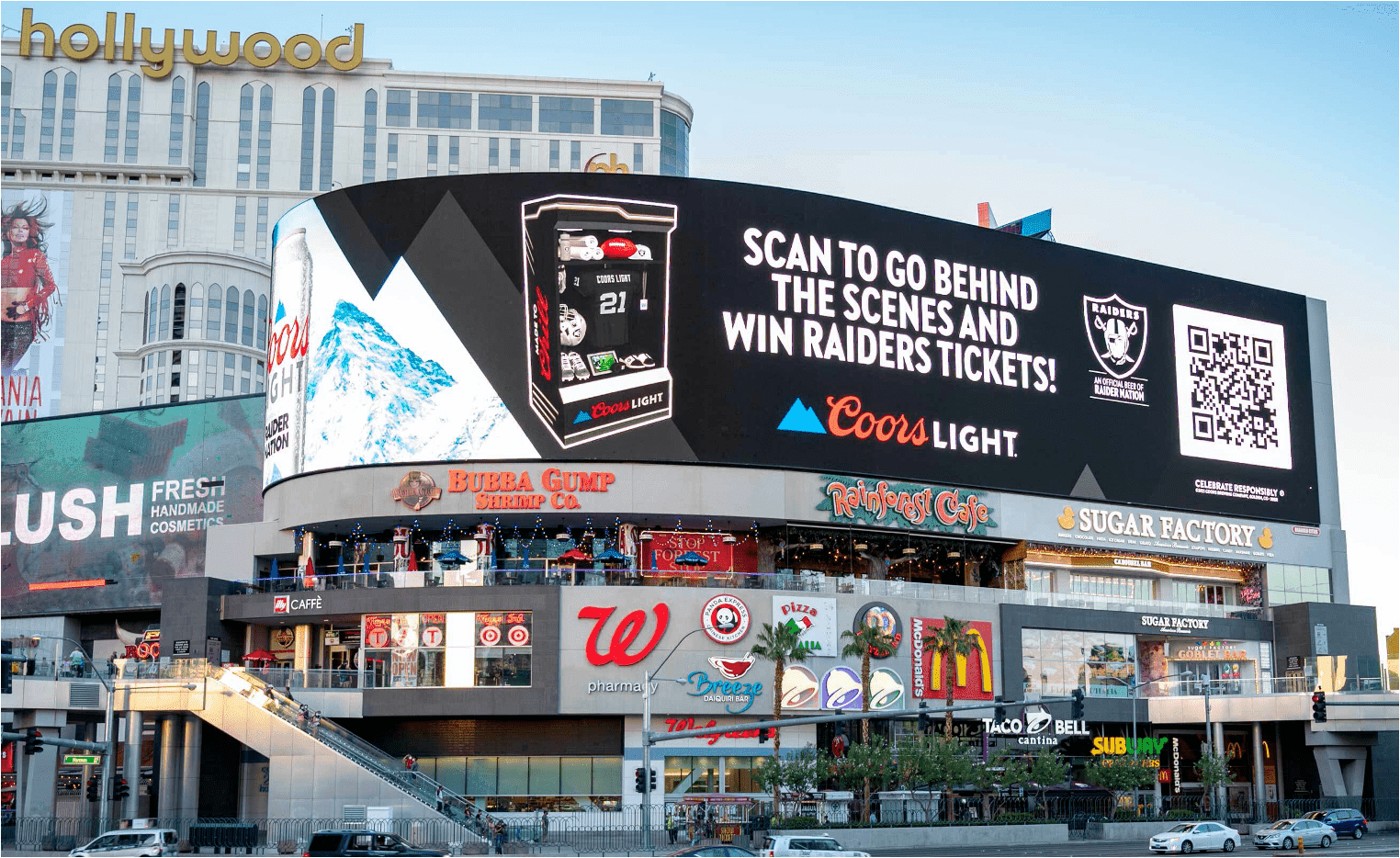 Coors Light Vegas QR Code OOH