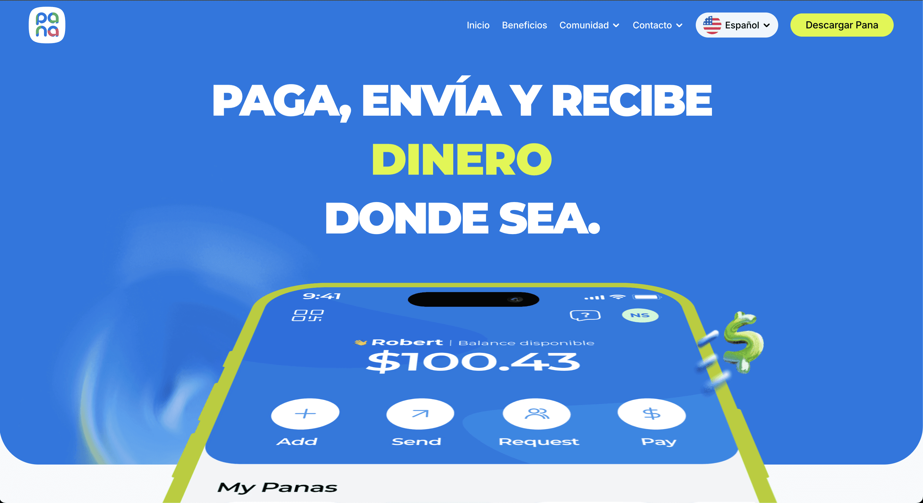 Pana Pay send and receive money anywhere logo