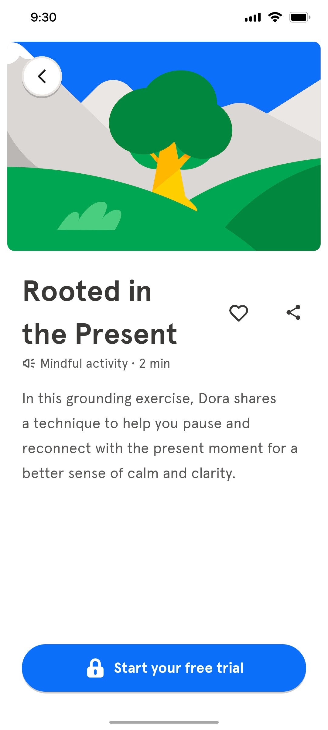 Headspace Subscribe to see screen