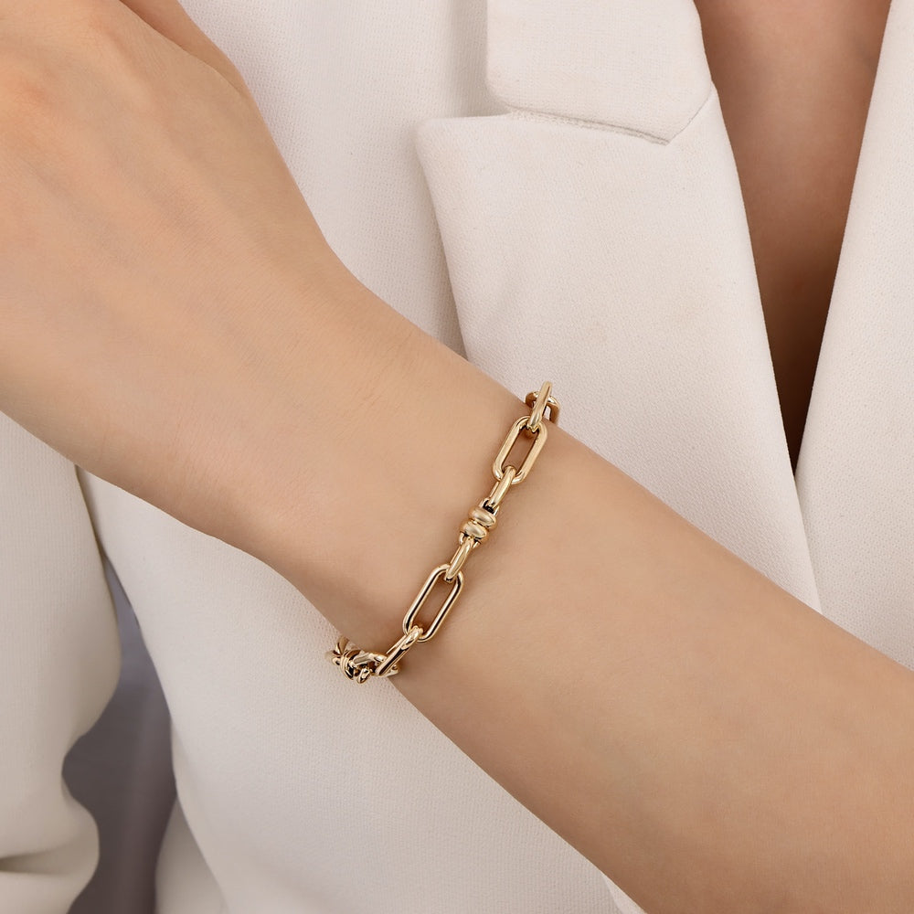 Assos 14 Ayar Altın Tasarım Bileklik 6.04 Gram Özel Model