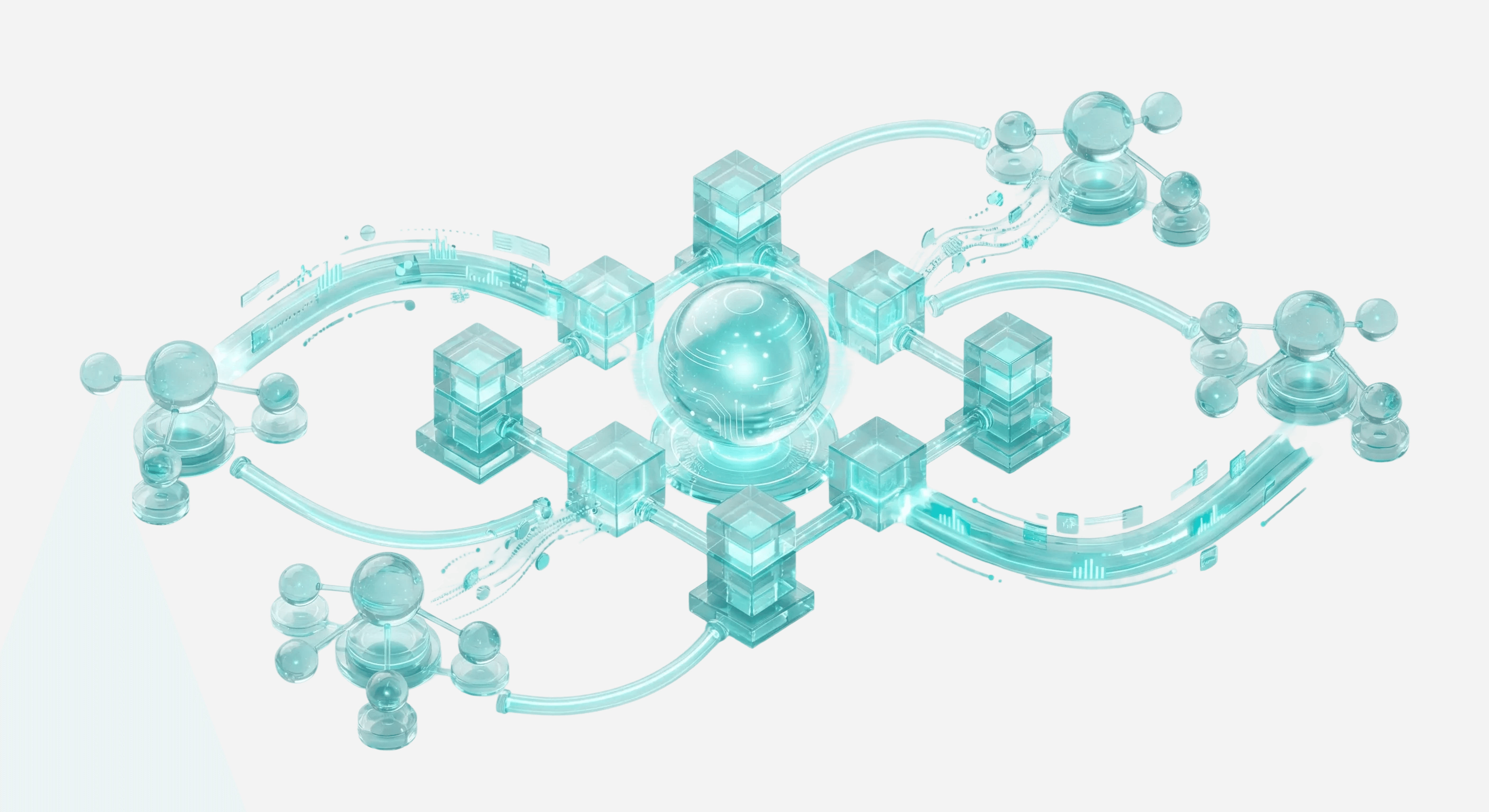 Dashboard showing MRR of $69,897 and 1206 active users with an upward trend graph.