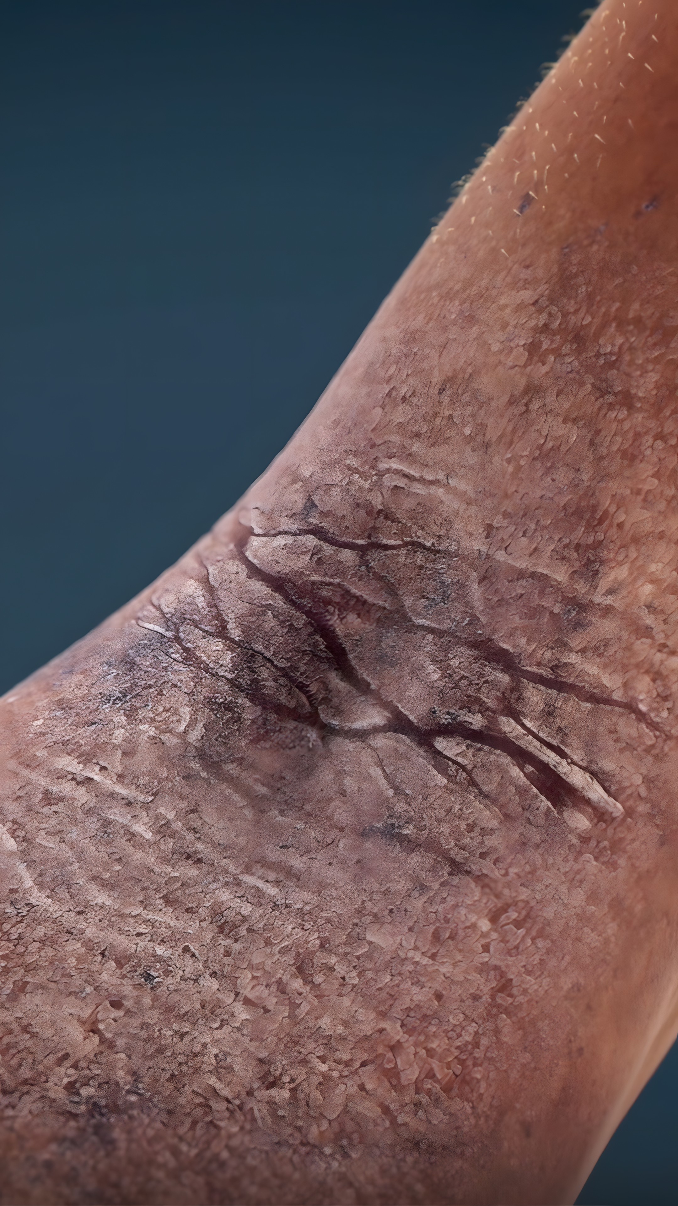 3D visualization of the atopic dermatitis lesions on the skin