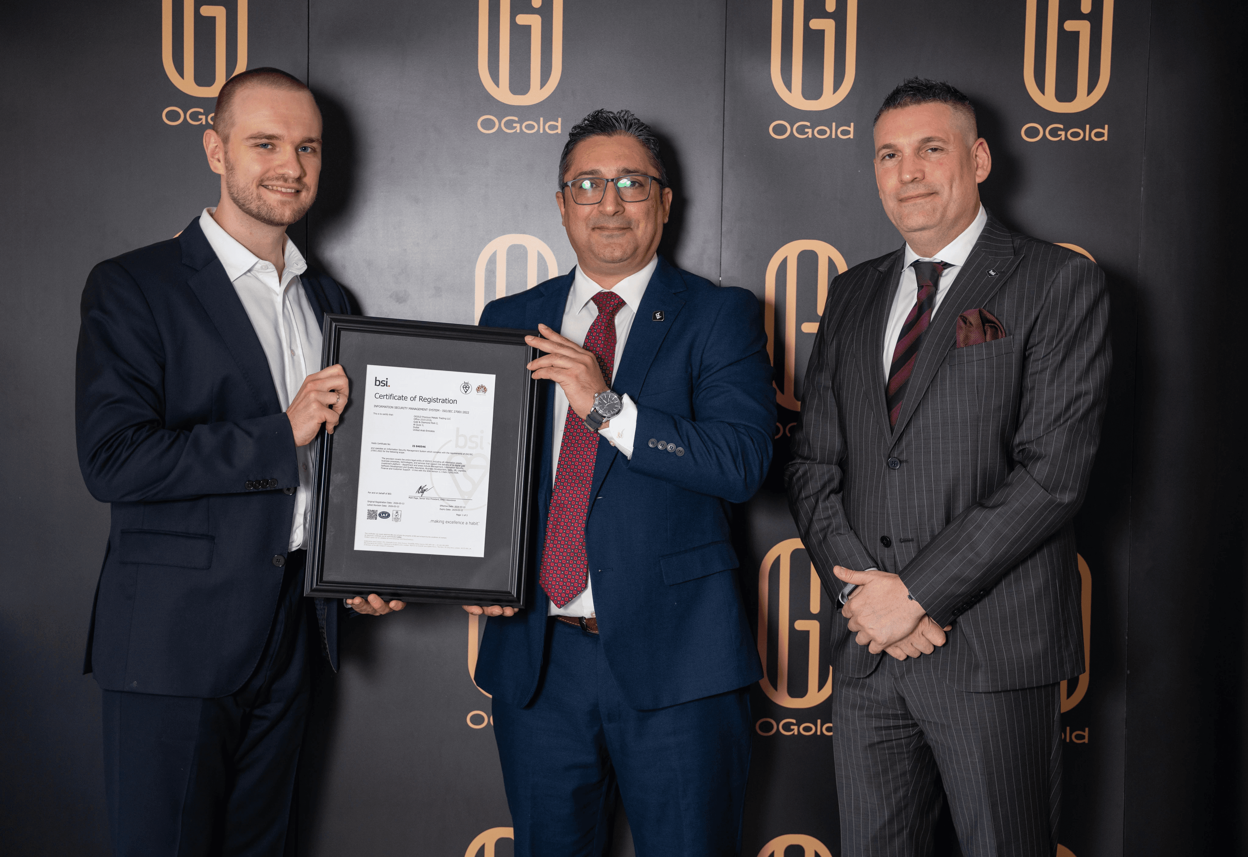 ISO 27001 certification handover