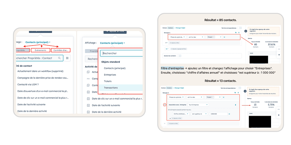 Utiliser les filtres d'objets pour créer ses vues personnalisées et ses listes