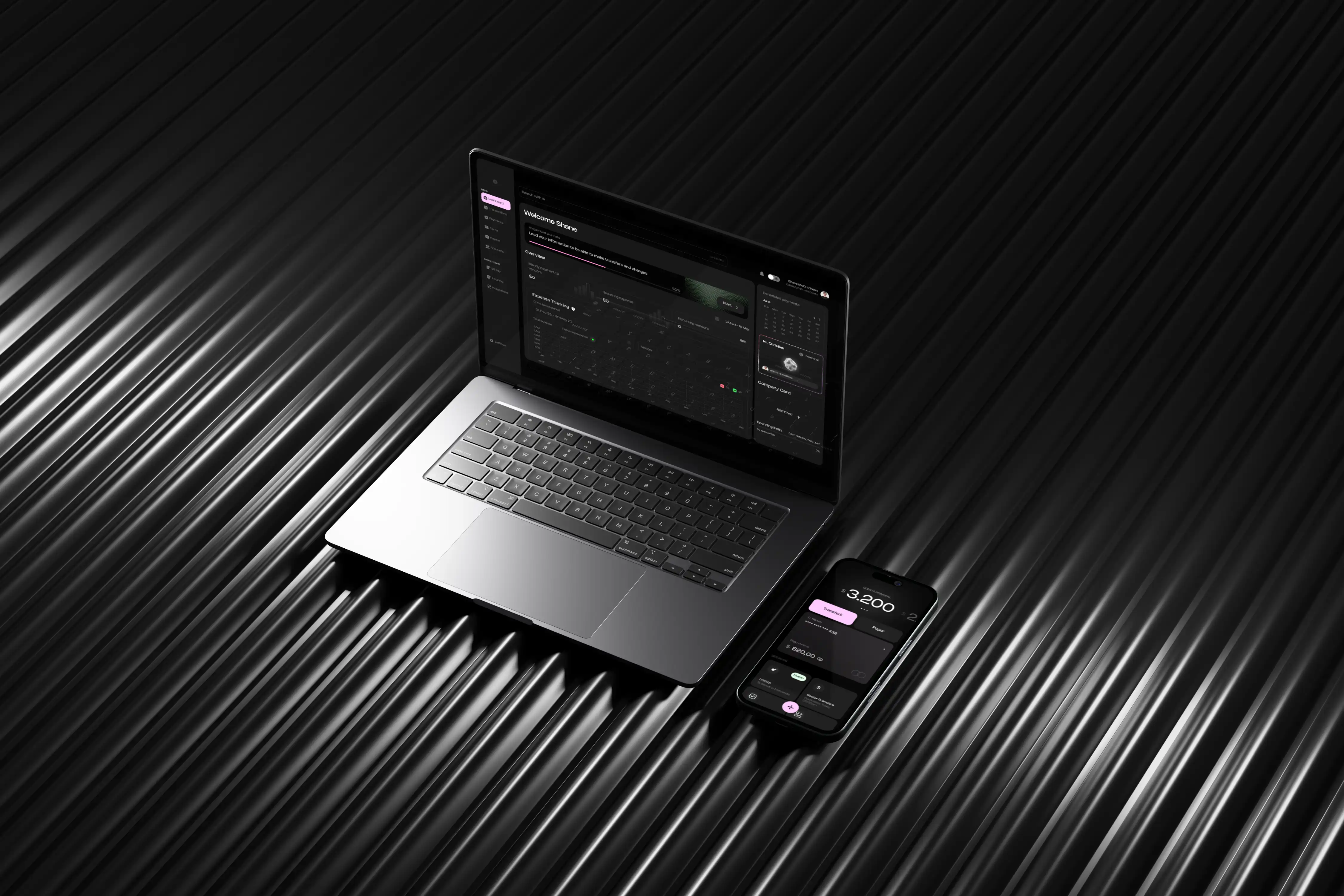 Project timeline view showing milestones and progress updates