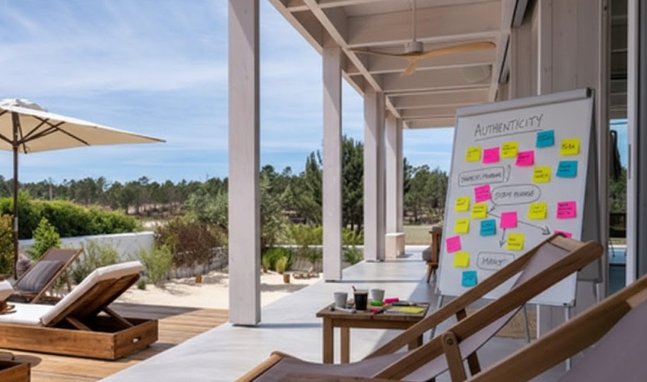 Mountain hut on a sunset in Rila mountain