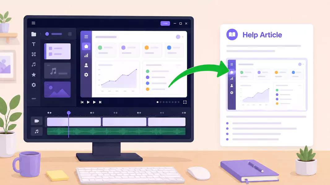 using a help center video in a help article