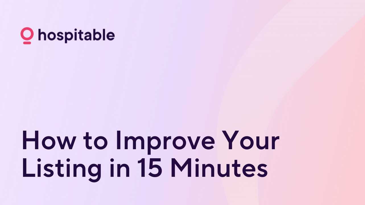 improve your listing