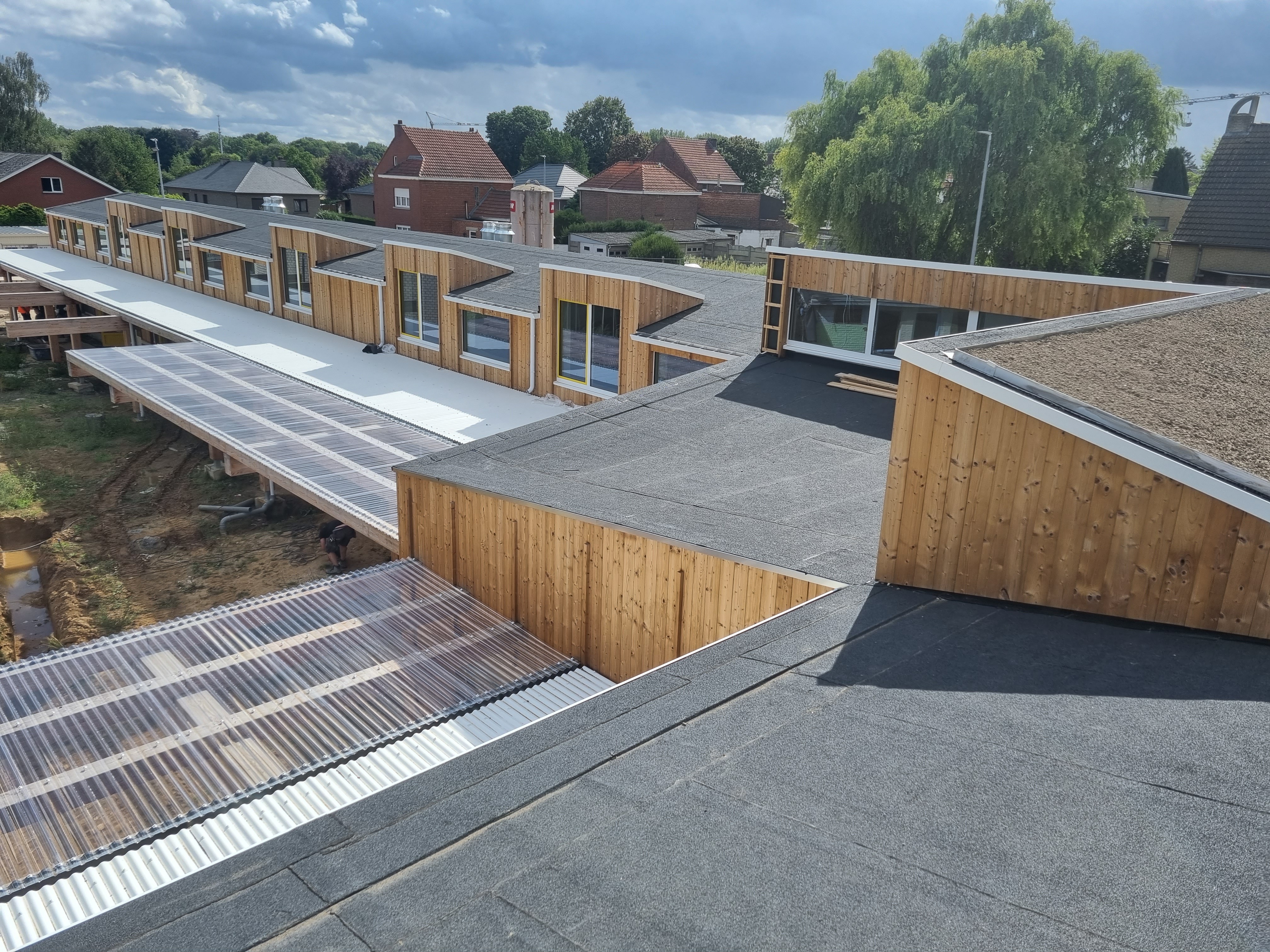 Dakwerken Antony flat roof project Houthalen