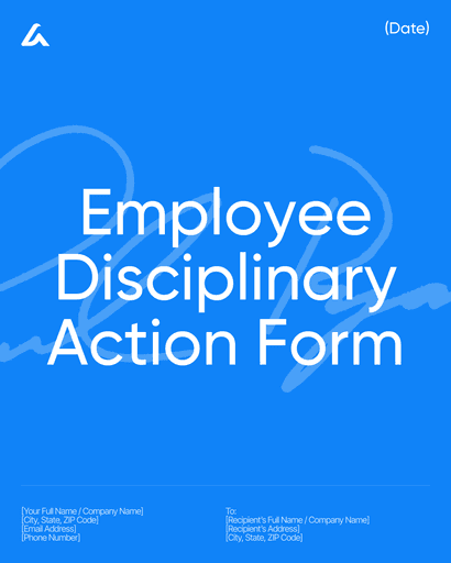 Employee Disciplinary Action Form