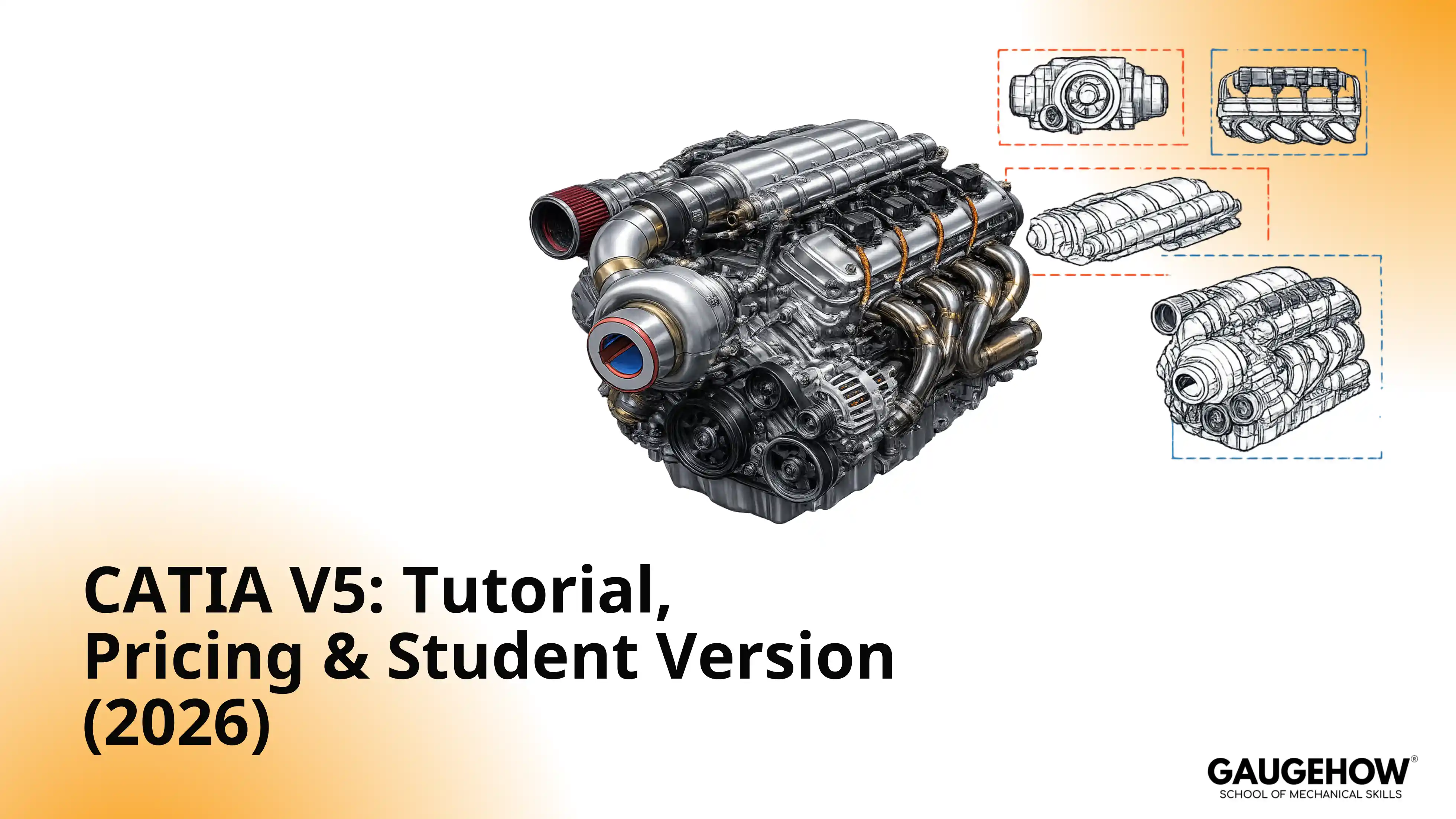 CATIA V5 engine model