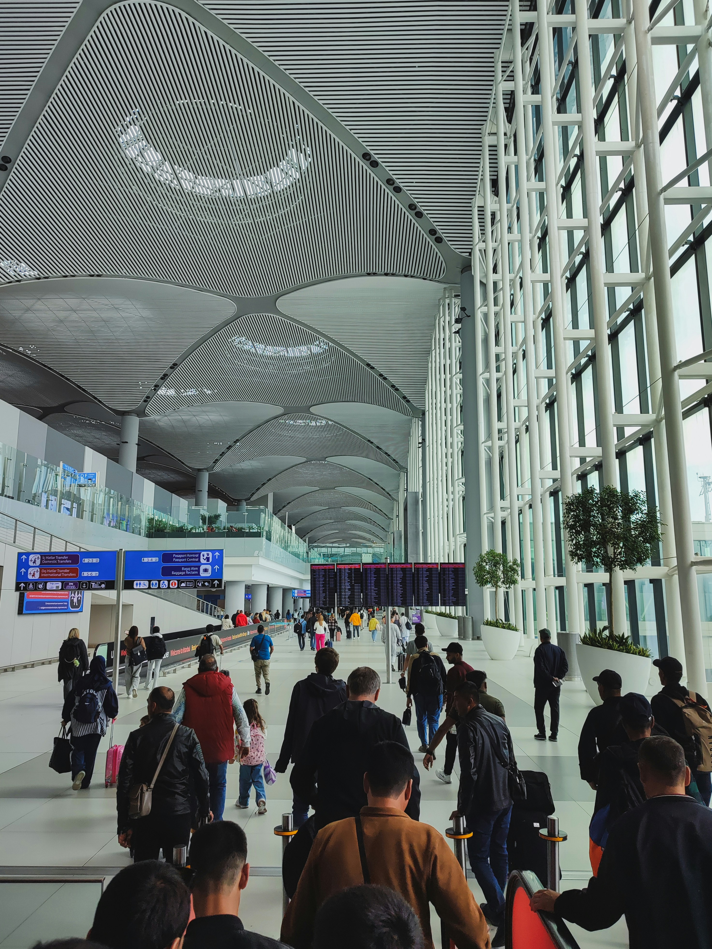 people at airport