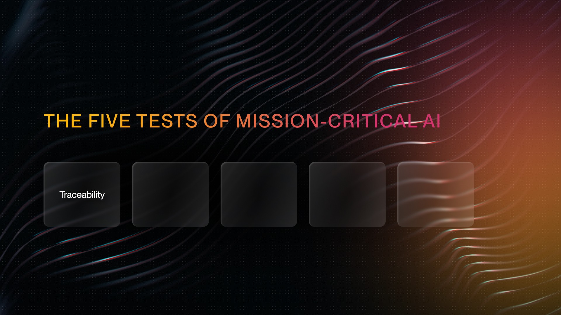 Test 1: Traceability