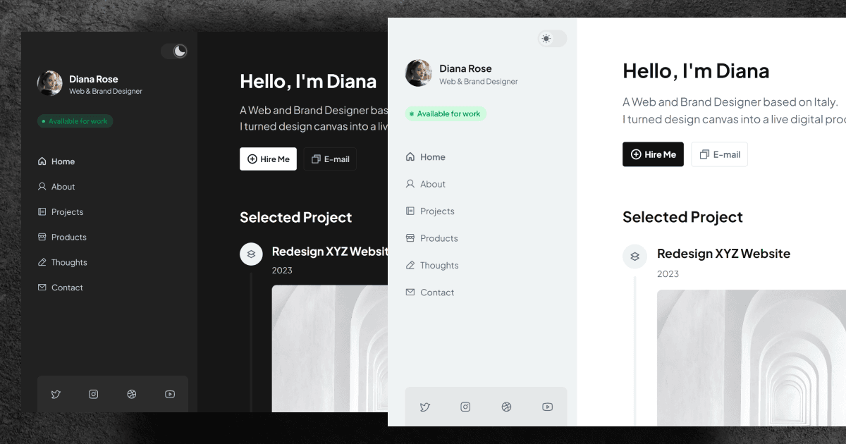 BoardaFolio - Dashboard Style Portfolio Website