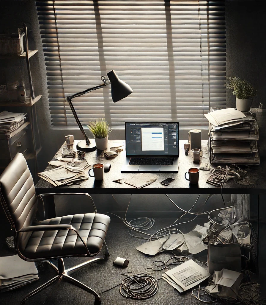 Bureau dérangé