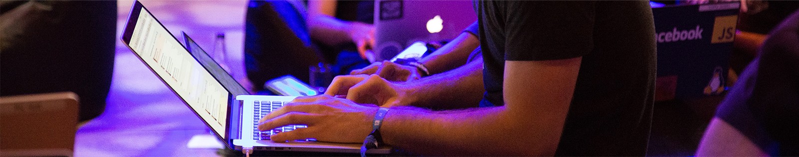 Person using a laptop