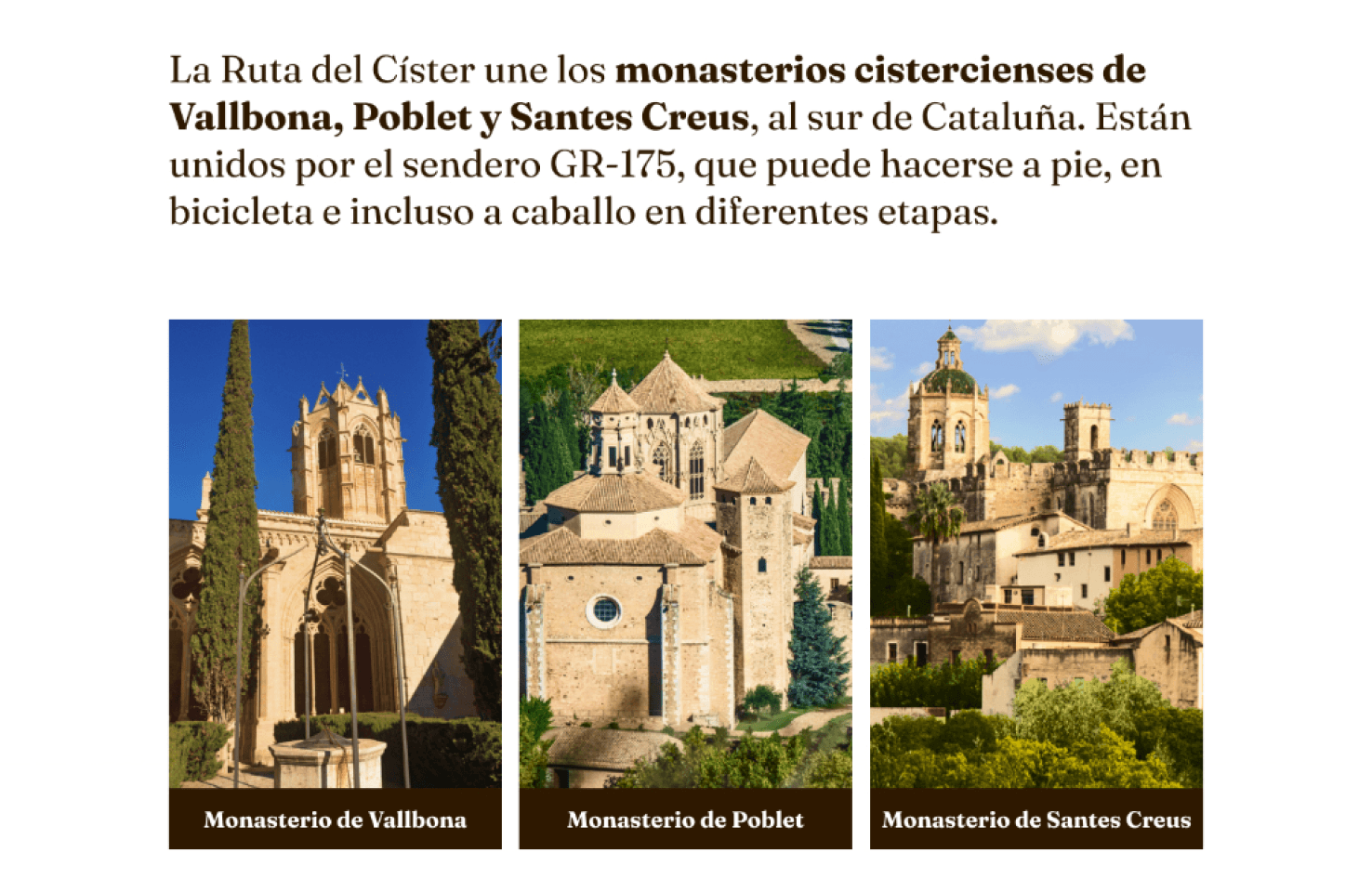 Rediseño de la landing page de La Ruta del Císter con enfoque mobile first y previsualización de secciones