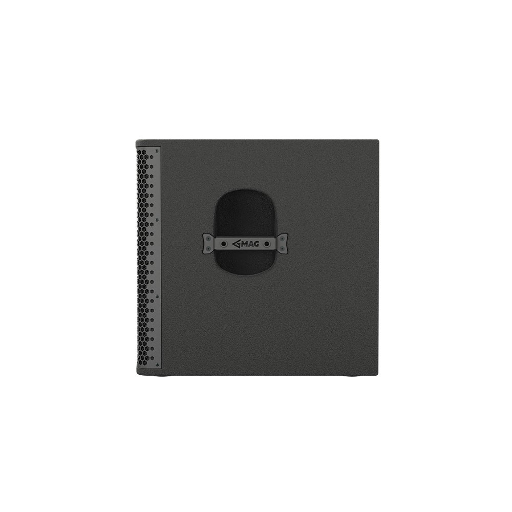 Black MAG speaker cabinet with a handle and grill