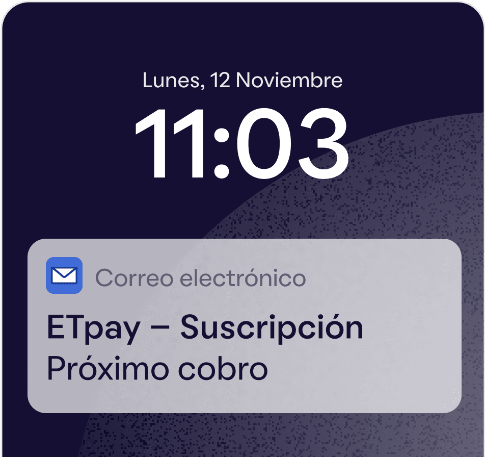 Flujo ETPay Notificaciones y Alertas