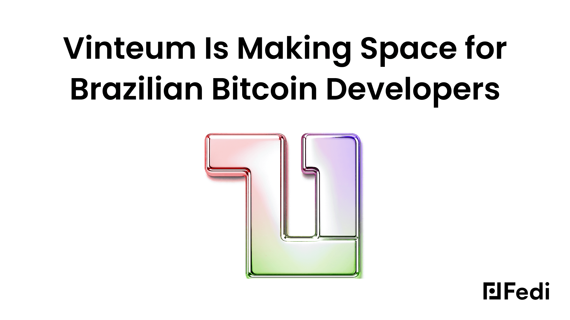Vinteum logo in Fedi chrome design