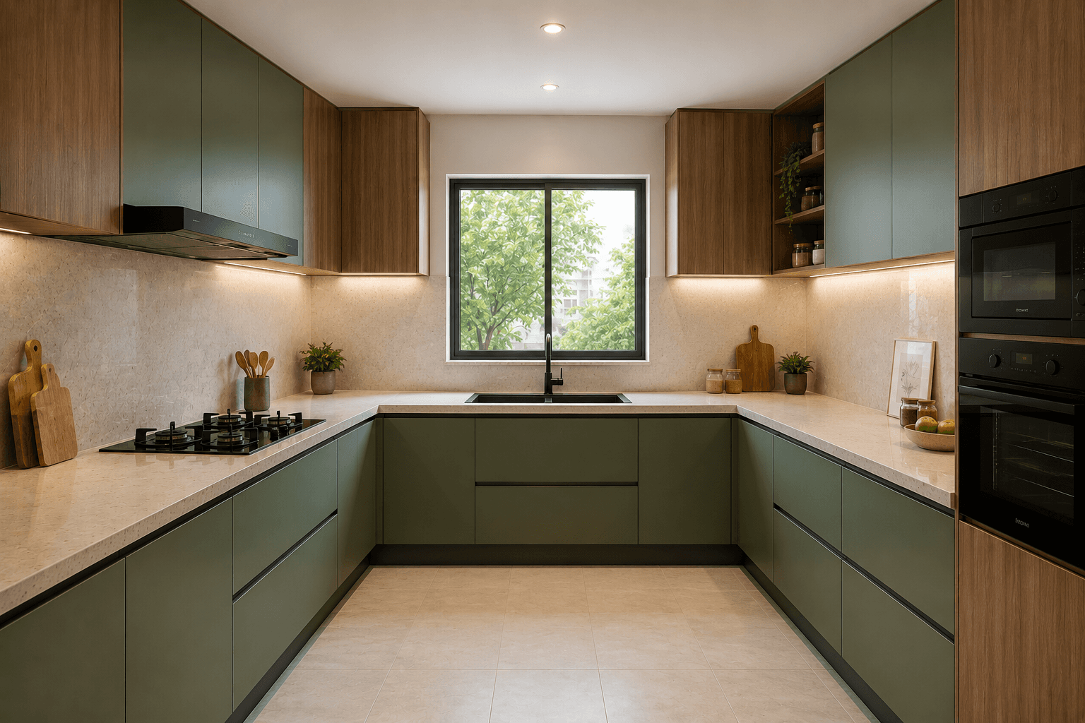Green and Wood Laminate