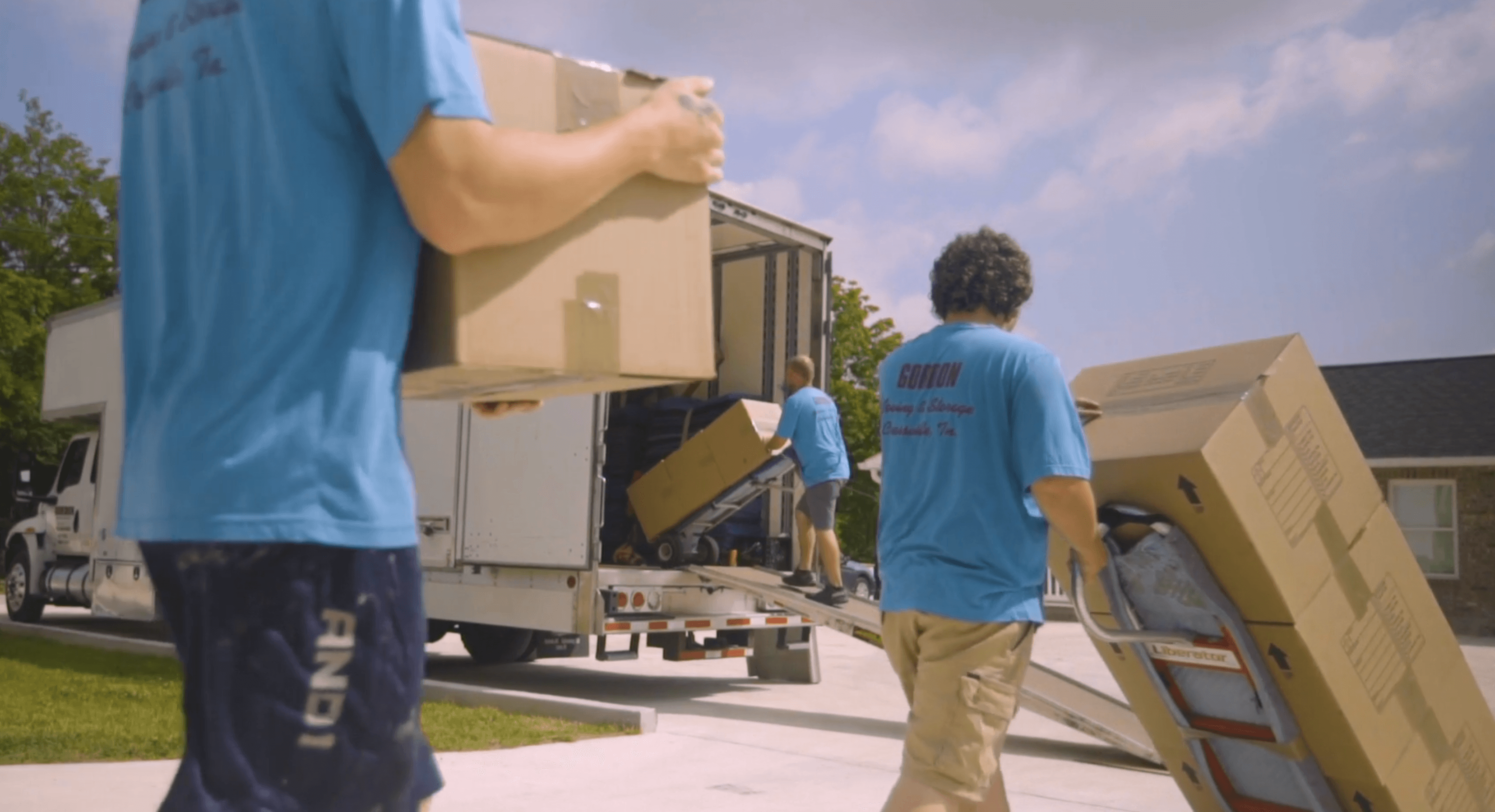 Gordon Moving and Storage Team Loading Truck