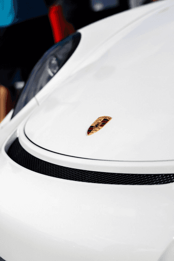 close up of a porsche