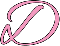 Stylized pink ‘D’ graphic featured in Jump & Glow Drop‑In Classes header design.