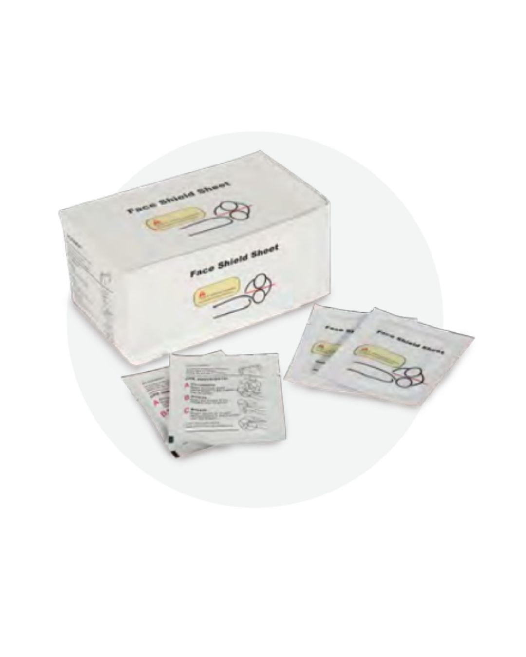 Disposable CPR Face Shield Sheet