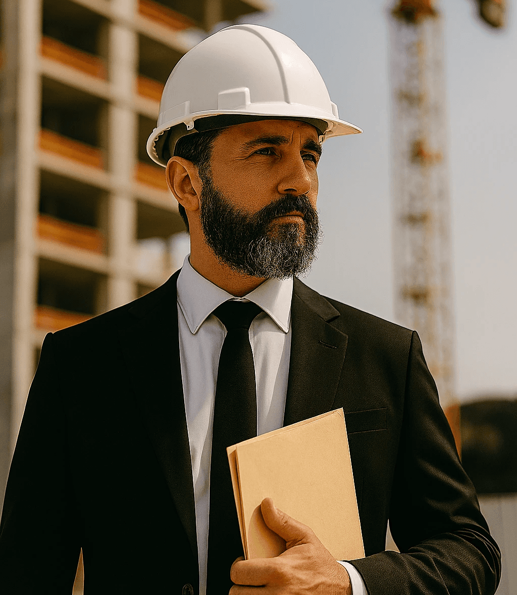 speaker with a half white half green background