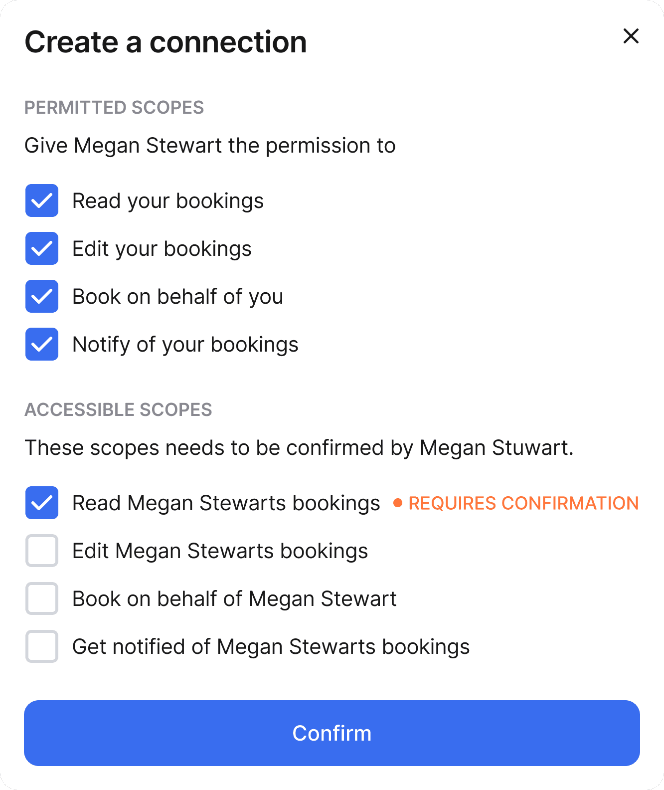 The resource page of anny provides an optimal overview of each resource for easy and quick booking.