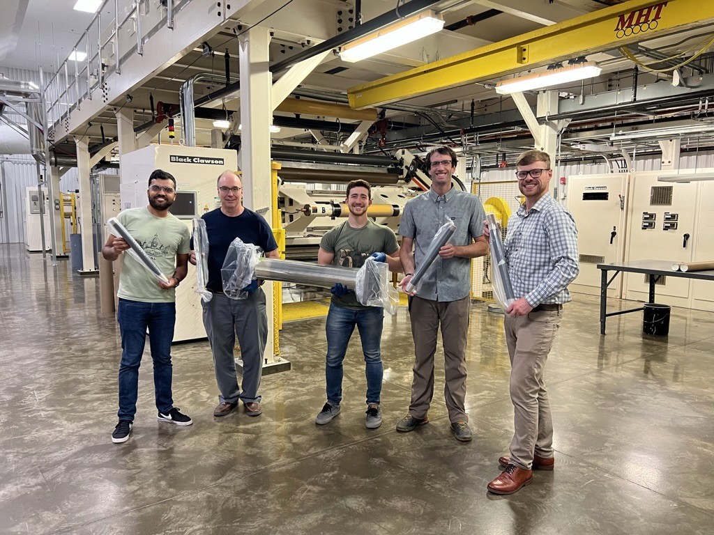 Verde team at full-scale roll-to-roll trial facility