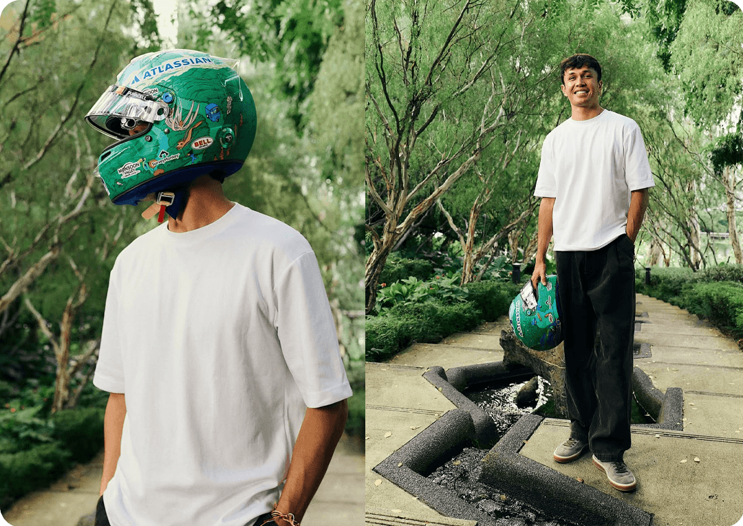 alex albon helmet singapore